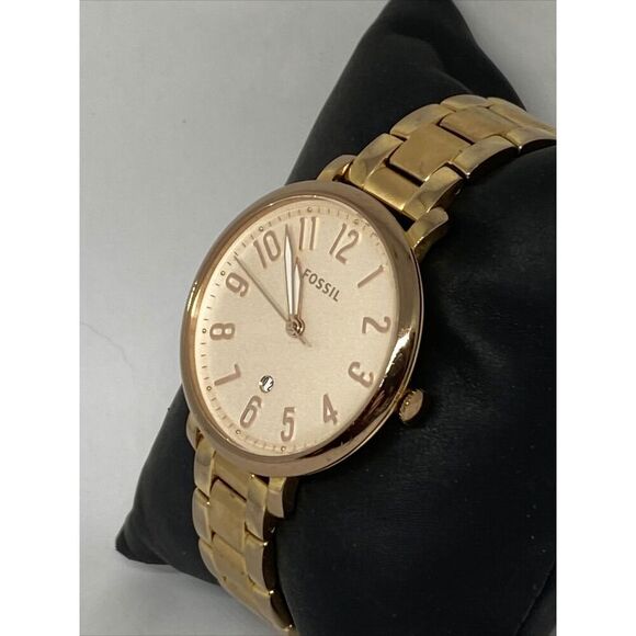 Fossil Jacqueline ES3970 Women Rose Gold Stainless Steel Analog Dial Watch JK671 - Picture 4 of 12